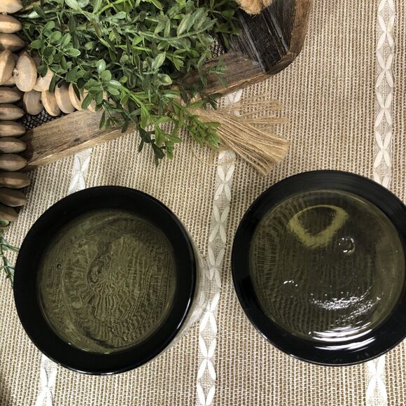 Pier 1 Smoked Glass Hand Blown Double Dipped 4” Tumbler/rocks Set of 2 EUC - Picture 6 of 11